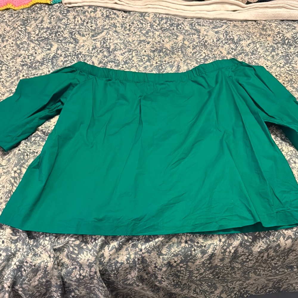Emerald Green Off-Shoulder Women's Top